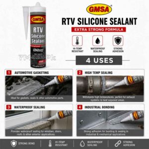 GMSA Gray RTV Silicone Sealant Adhesive 310ML