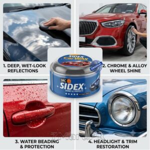 SRC SIDEX CAR WAX SHINES & PROTECTS