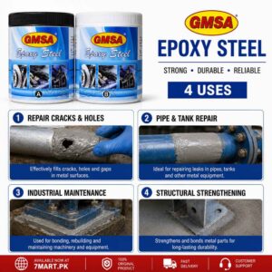 GMSA Epoxy Steel 1800g | 2-Component Adhesive Pakistan