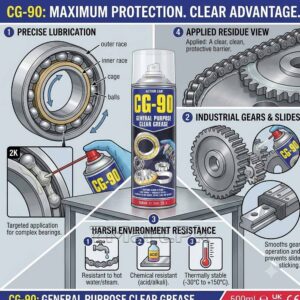 CG-90 Clear Grease Spray | General Purpose Grease | 7mart.pk
