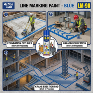 LM-90 Blue, Line Marking Paint Spray | 7mart.pk