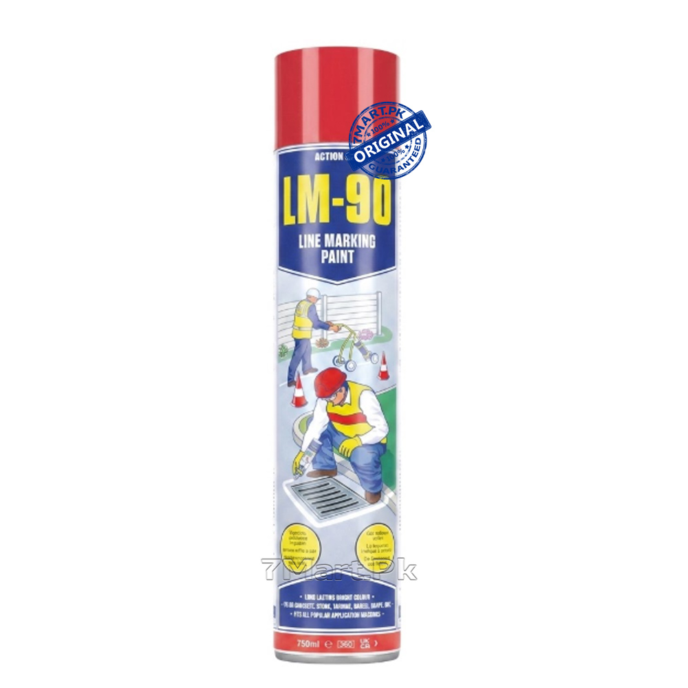LM-90 Red, Line Marking Paint Spray | 7mart.pk