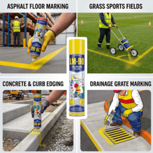 LM-90 Yellow, Line Marking Paint Spray | 7mart.pk