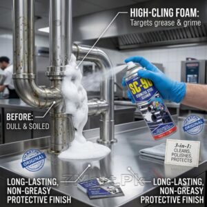 SC-90 Foaming Stainless Steel Cleaner | 3-in-1 | 7mart.pk