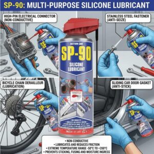 SP-90 Silicone Lubricant Spray | Dry Lubricant | 7mart.pk