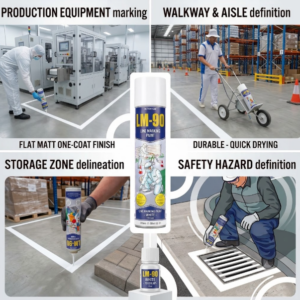LM-90 White, Line Marking Paint Spray | 7mart.pk