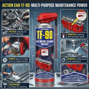 TF-90 Fast Degreaser Spray | Industrial Surface Cleaner | 7mart.pk